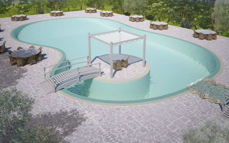 Piscina esterna Villa Z Maglie [LE]